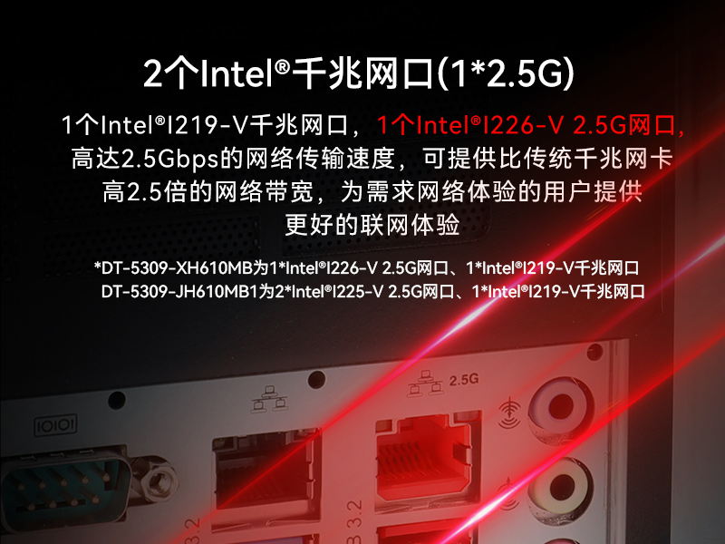 海南壁掛式工控機(jī)|13個(gè)USB主機(jī)電腦|DT-5309-JH610MB1